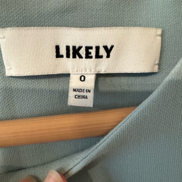 Likely One Shoulder Dress in Light Blue - Picture 5 of 5